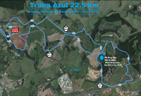 trilha azul